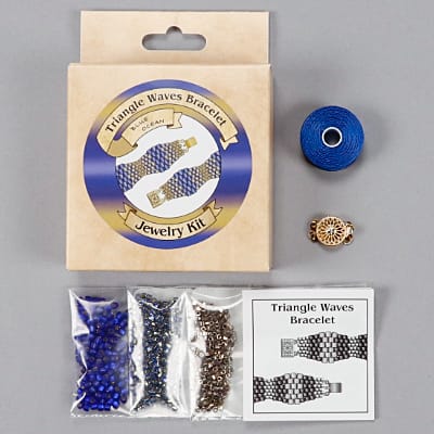 Triangle Waves Bracelet Kit - Blue Ocean - KIT-TRW-BL