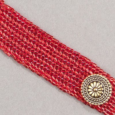 10C-TW-11:  Miyuki 10/0 Twisted Hex Cut Bead Silverlined Ruby - 10C-TW-11*