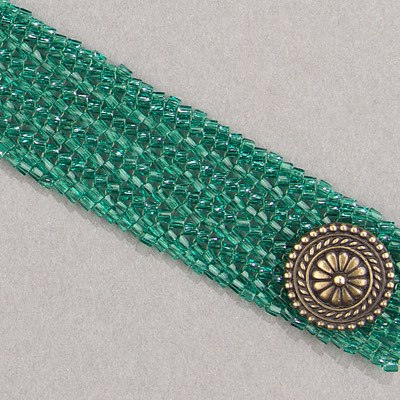 10C-TW-147:  Miyuki 10/0 Twisted Hex Cut Bead Transparent Emerald - 10C-TW-147*