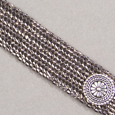10C-TW-190:  Miyuki 10/0 Twisted Hex Cut Bead Nickel Plated - 10C-TW-190*