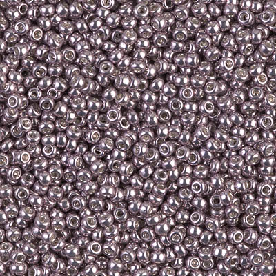 11-1062D:  11/0 Galvanized Dusty Mauve Miyuki Seed Bead 