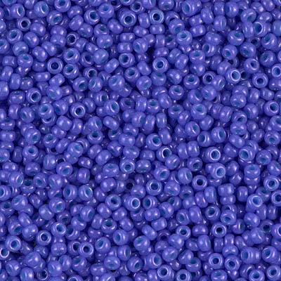 11-1477:  11/0 Dyed Opaque Bright Purple Miyuki Seed Bead 