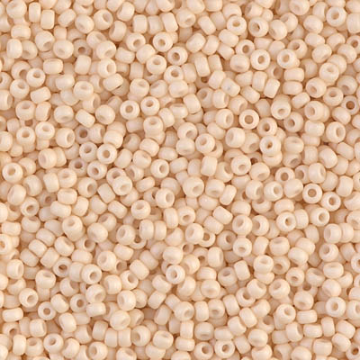 11-2022:  11/0 Matte Opaque Antique Beige Miyuki Seed Bead 