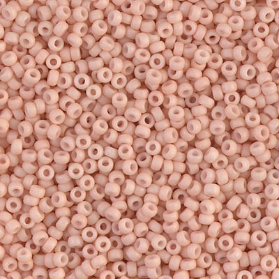 11-2023-1:  11/0 Matte Opaque Blush  Miyuki Seed Bead 