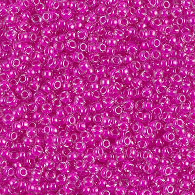 11-209:  11/0 Fuchsia Lined Crystal Miyuki Seed Bead 
