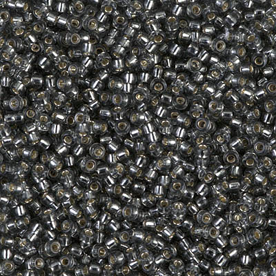 11-21:  11/0 Silverlined Gray  Miyuki Seed Bead 