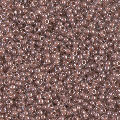 11-224:  11/0 Cocoa Lined Crystal Miyuki Seed Bead 