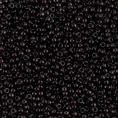 11-2402:  11/0 Transparent Extra Dark Smoky Amethyst Miyuki Seed Bead 