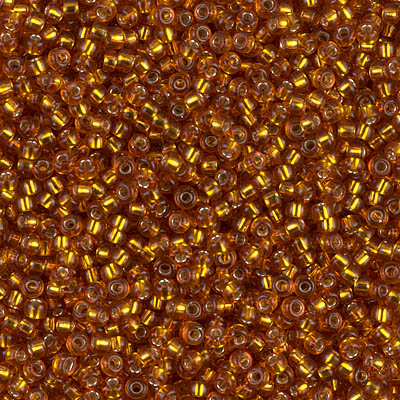 11-2422:  11/0 Silverlined Topaz  Miyuki Seed Bead 