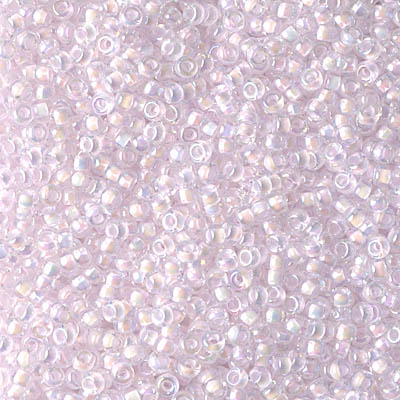 11-272:  11/0 Pink Lined Crystal AB  Miyuki Seed Bead 