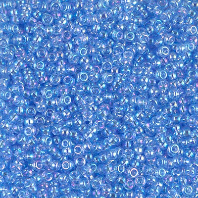 11-299:  11/0 Pale Sapphire AB Miyuki Seed Bead 
