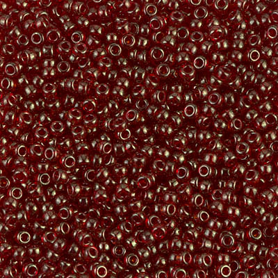 11-309:  11/0 Dark Red Gold Luster Miyuki Seed Bead 