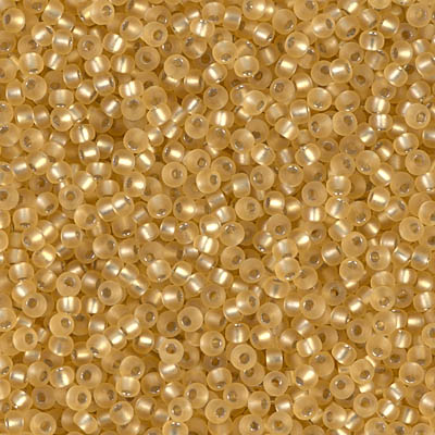 11-3F:  11/0 Matte Silverlined Gold  Miyuki Seed Bead 
