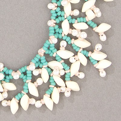11-412F:  11/0 Matte Opaque Turquoise Green Miyuki Seed Bead - 11-412F*