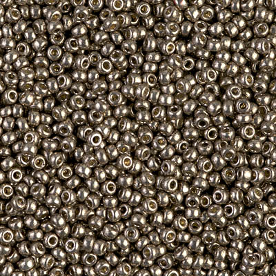 11-4222:  11/0 Duracoat Galvanized Pewter Miyuki Seed Bead 