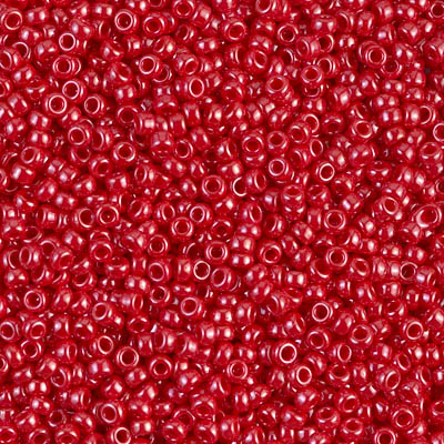 11-426:  11/0 Opaque Red Luster Miyuki Seed Bead 