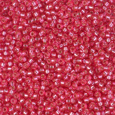 11-4266:  11/0 Duracoat Silverlined Dyed Hibiscus Miyuki Seed Bead 