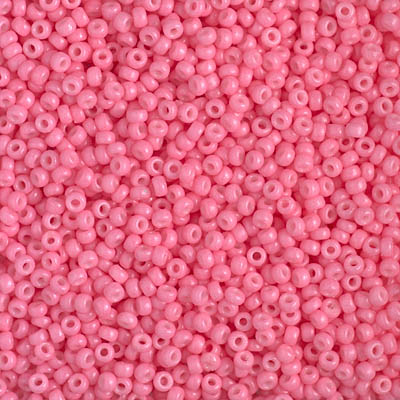11-4467:  11/0 Duracoat Dyed Opaque Carnation Miyuki Seed Bead 