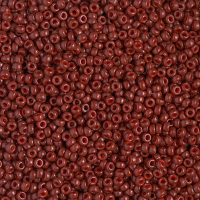 11-4470:  11/0 Duracoat Dyed Opaque Maroon Miyuki Seed Bead 