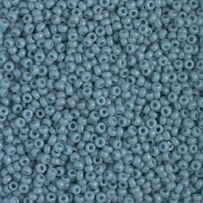 11-4479:  11/0 Duracoat Dyed Opaque Moody Blue Miyuki Seed Bead 