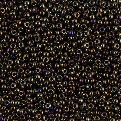 11-458:  11/0 Metallic Brown Iris  Miyuki Seed Bead 