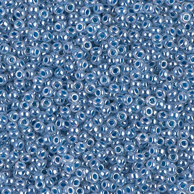 11-545:  11/0 Dark Sky Blue Ceylon Miyuki Seed Bead 