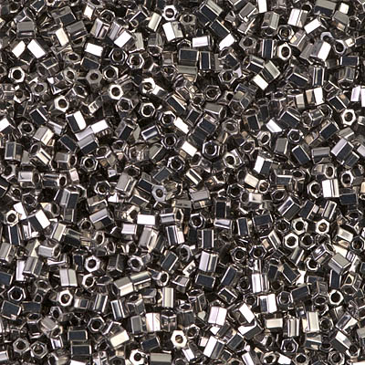 11C-190:  11/0 Cut Nickel Plated Miyuki Seed Bead 