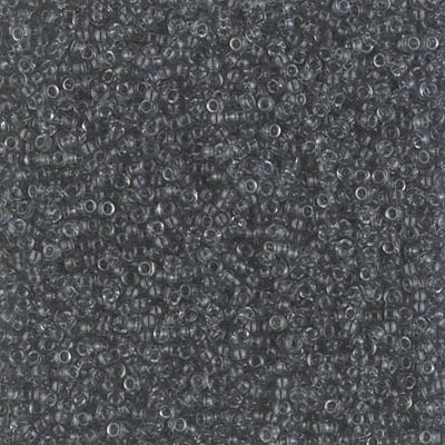 15-152:  15/0 Transparent Gray Miyuki Seed Bead 