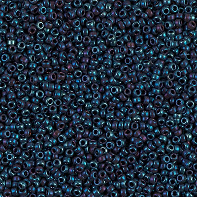 15-1959:  15/0 Metallic Blue Iris  Miyuki Seed Bead 