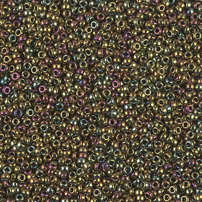 15-1981:  15/0 Nickel Plated AB Miyuki Seed Bead 