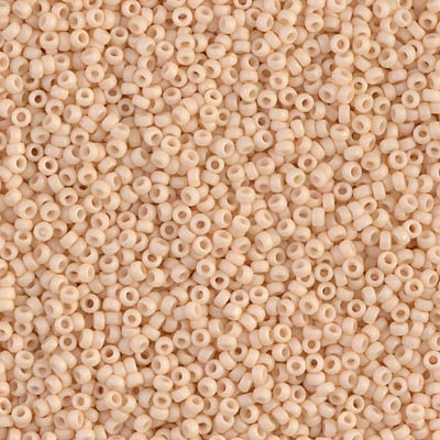 15-2022:  15/0 Matte Opaque Antique Beige  Miyuki Seed Bead - 15-2022*