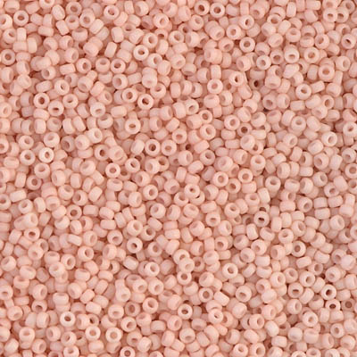 15-2023-1:  15/0 Matte Opaque Blush  Miyuki Seed Bead 