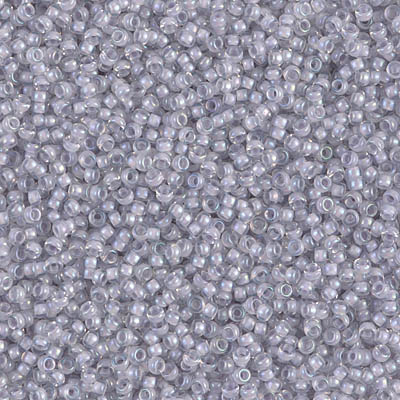15-2209:  15/0 Pale Violet Lined Crystal Luster  Miyuki Seed Bead 