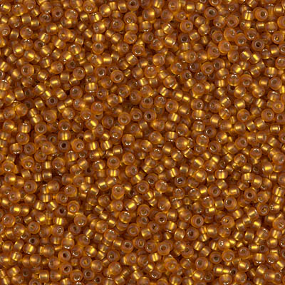 15-2422F:  15/0 Matte Silverlined Topaz  Miyuki Seed Bead 
