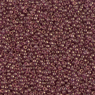 15-2441:  15/0 Cinnamon Gold Luster  Miyuki Seed Bead 