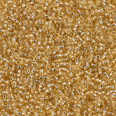 15-3:  15/0 Silverlined Gold  Miyuki Seed Bead 