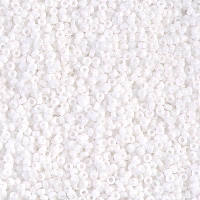 15-402:  15/0 White  Miyuki Seed Bead 