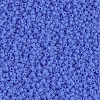 15-417L:  15/0 Opaque Periwinkle Miyuki Seed Bead 