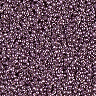 15-4220:  15/0 Duracoat Galvanized Eggplant Miyuki Seed Bead 