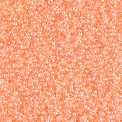 15-4298:  15/0 Luminous Creamsicle Miyuki Seed Bead 