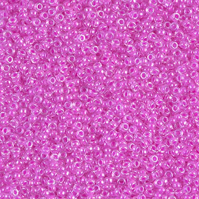 15-4302:  15/0 Luminous Hot Magenta  Miyuki Seed Bead 