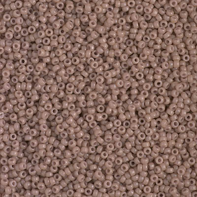 15-4455:  15/0 Duracoat Dyed Opaque Beige Miyuki Seed Bead 