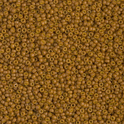 15-4460:  15/0 Duracoat Dyed Opaque Toast Miyuki Seed Bead 