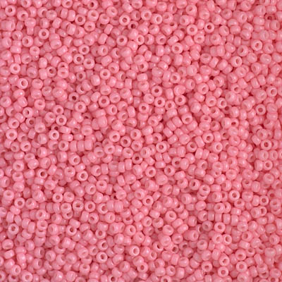 15-4465:  15/0 Duracoat Dyed Opaque Guava Miyuki Seed Bead 