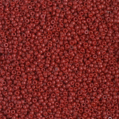 15-4469:  15/0 Duracoat Dyed Opaque Jujube Miyuki Seed Bead 