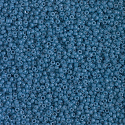 15-4485:  15/0 Duracoat Dyed Opaque Juniper Berry Miyuki Seed Bead 
