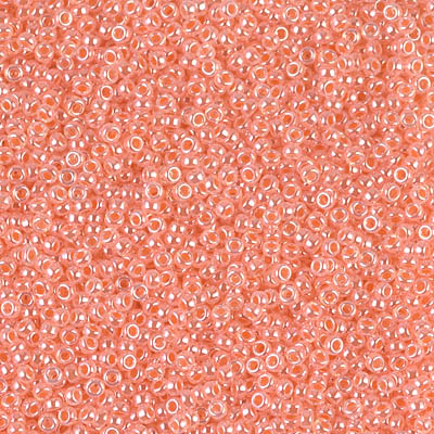 15-539: 15/0 Salmon Ceylon Miyuki Seed Bead 