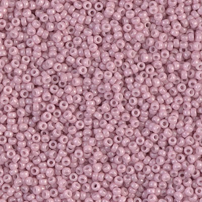 15-599:  15/0 Opaque Antique Rose Luster  Miyuki Seed Bead 