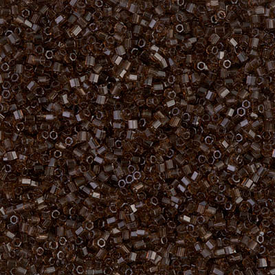 15C-135:  15/0 Cut  Transparent Root Beer Miyuki Seed Bead 