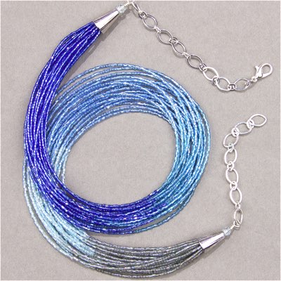 15C-177:  15/0 Cut  Transparent Cobalt AB  Miyuki Seed Bead - 15C-177*